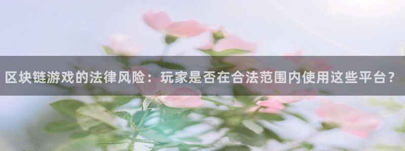 im电竞工坊：区块链游戏的法律风险：玩家是否在合法范围内使用这些平台？